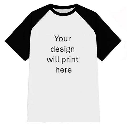 Personalised Black Sleeves T-shirt