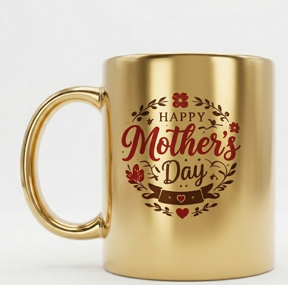 Personalised Gold Plated Mug – Luxury Custom Gift