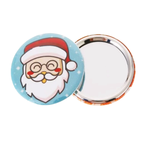 Personalised Pocket Mirror Badge 58mm
