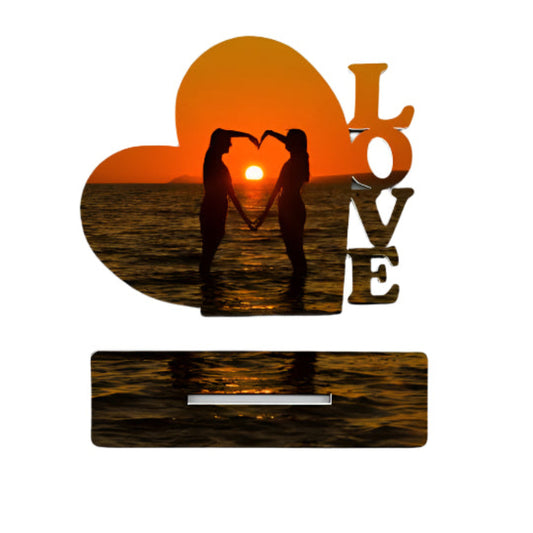 Love Heart Photo Display With Sample Print