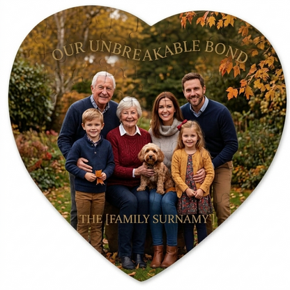 Personalised Heart-Shaped Photo Jigsaw Puzzle | Custom Photo Gift Australia