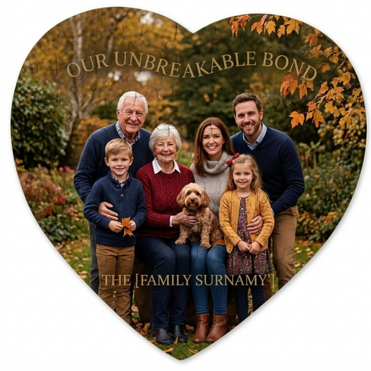 Personalised Heart-Shaped Photo Jigsaw Puzzle | Custom Photo Gift Australia
