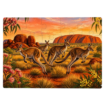 Kangaroo Jigsaw Puzzle | Australian Animal Gift