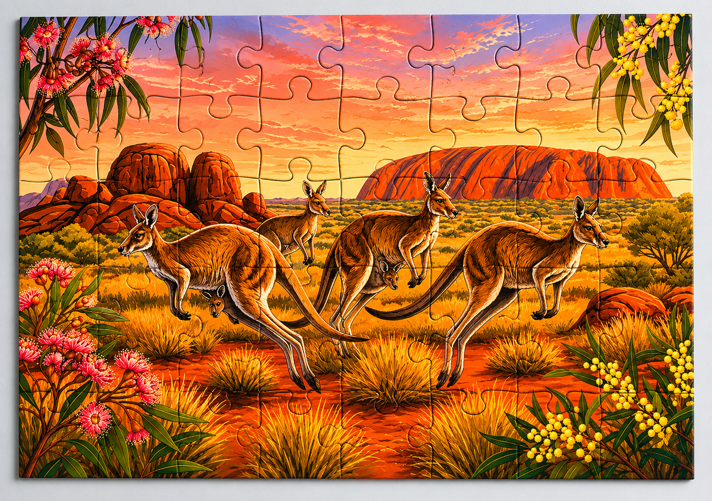 Kangaroo Jigsaw Puzzle | Australian Animal Gift