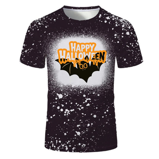 Halloween Bleached Splatter T-Shirt