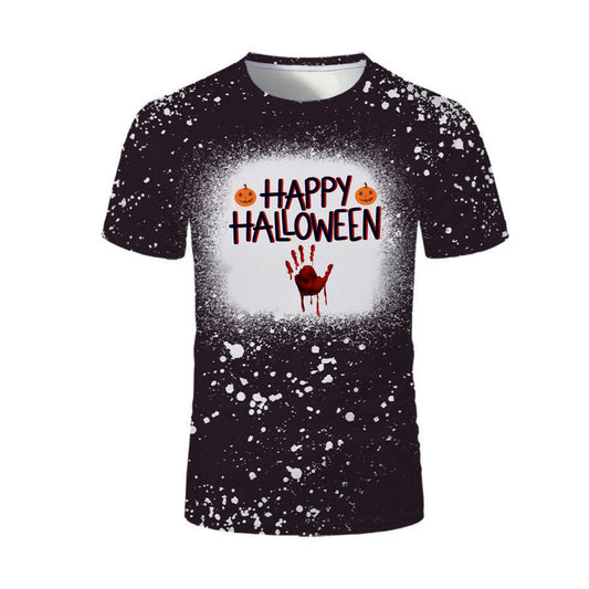 Halloween Bleached Splatter T-Shirt