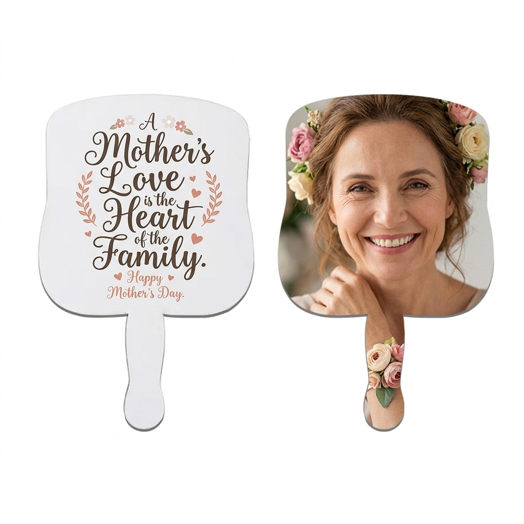 Personalised Double-Sided Paddle Fan Photo Display