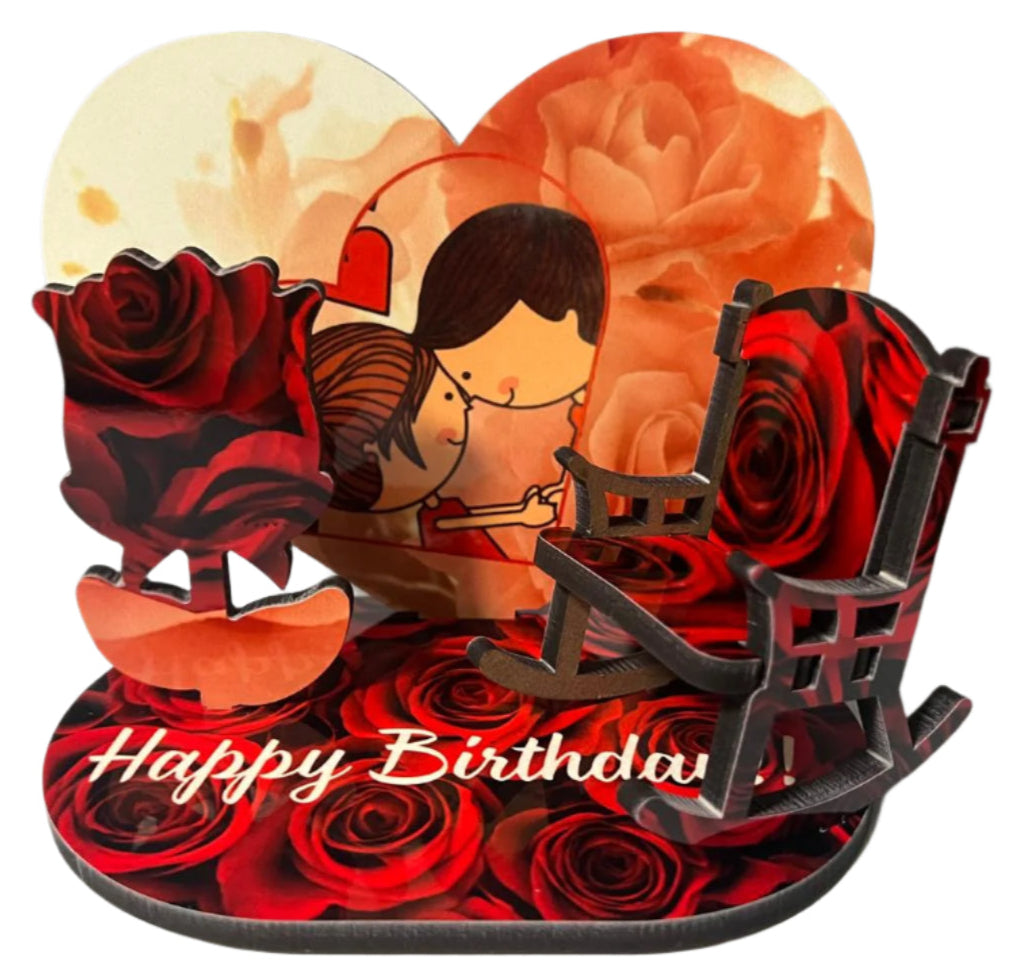 Personalised Heart Shaped Photo Display Another Sample