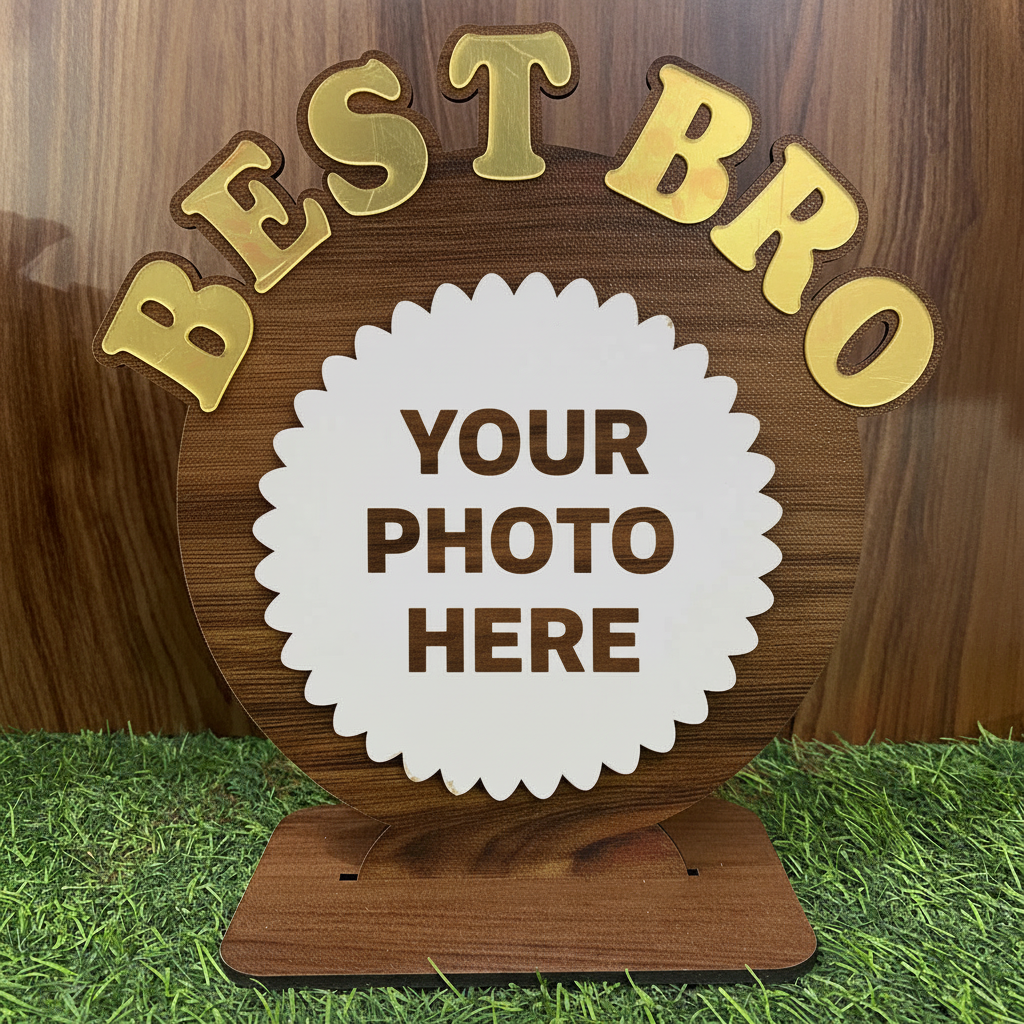 Personalised MDF Table Top Photo Frame | Best Sis, Bro, Dad & Mom