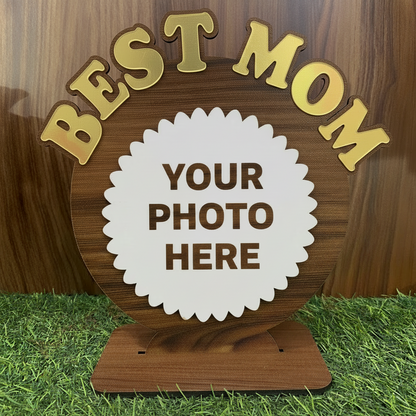Personalised MDF Table Top Photo Frame | Best Sis, Bro, Dad & Mom