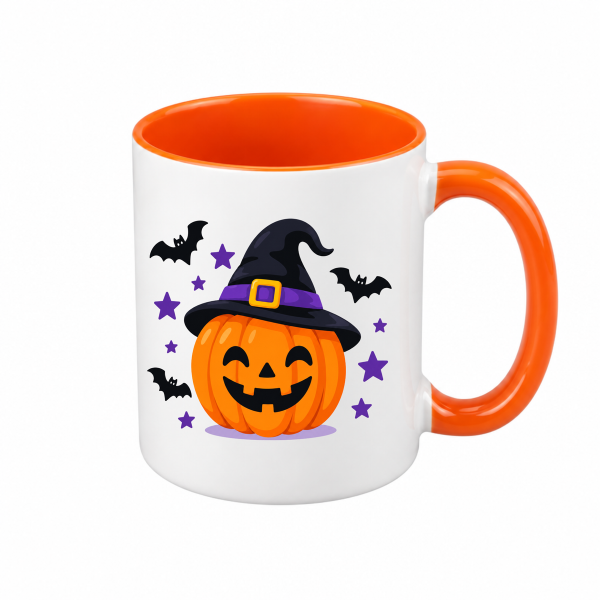 Personalised Halloween Coffee Mugs | Black & Orange