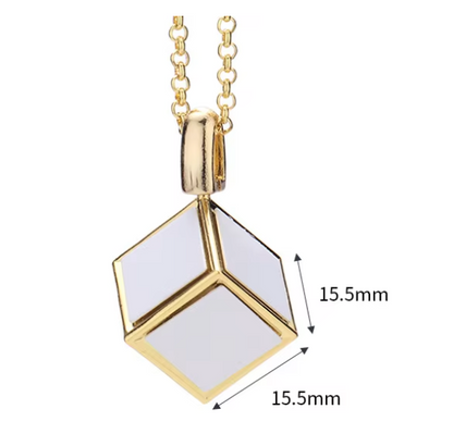 Personalised Dice Locket Photo Necklace – Unique Gift for Her
