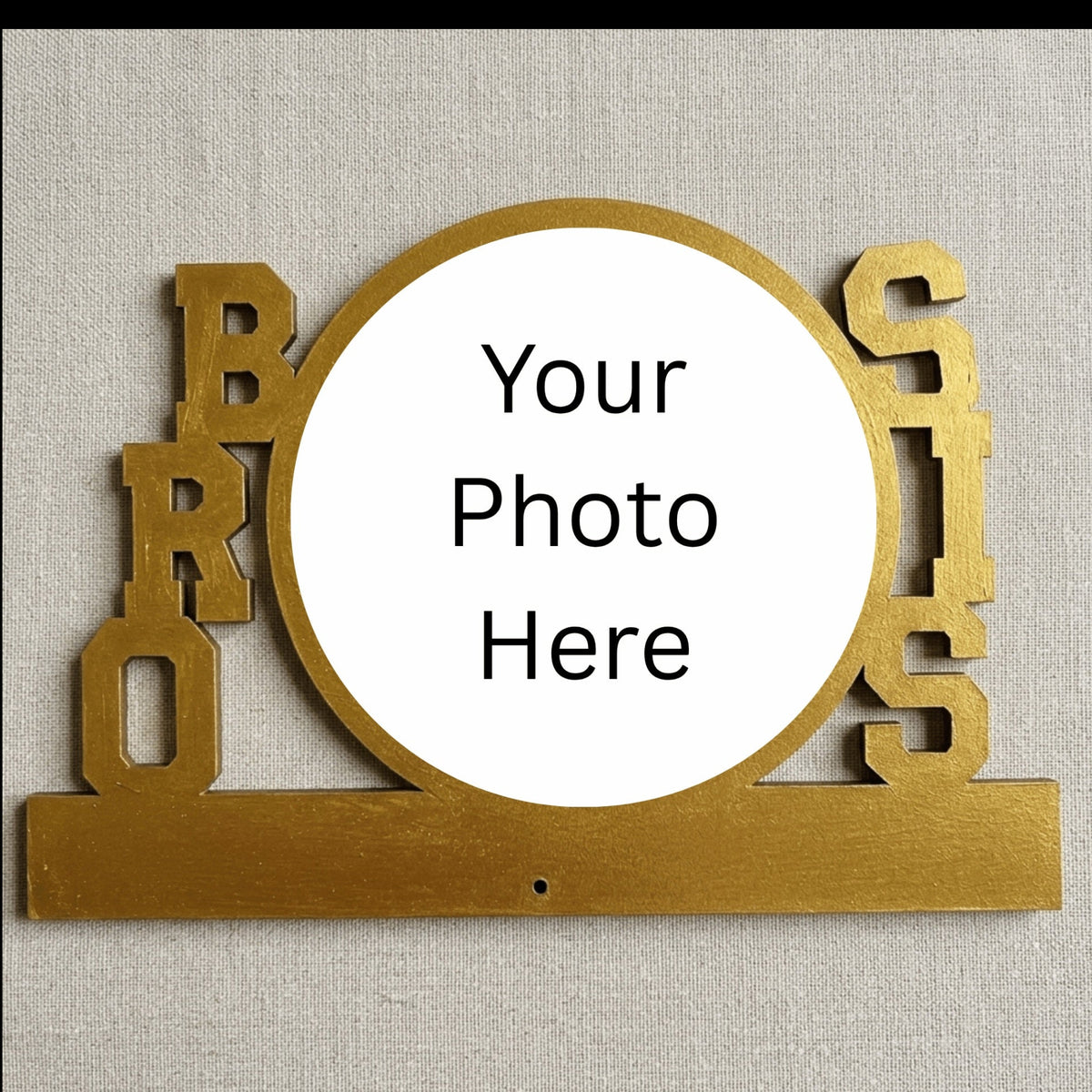 Personalised MDF Table Top Bro-Sis Photo Frame