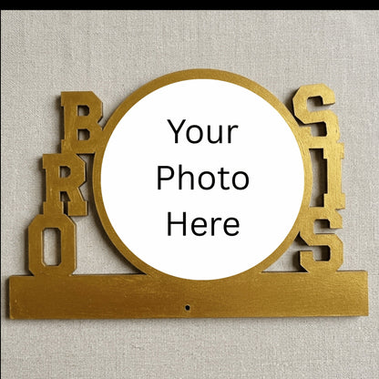Personalised MDF Table Top Bro-Sis Photo Frame