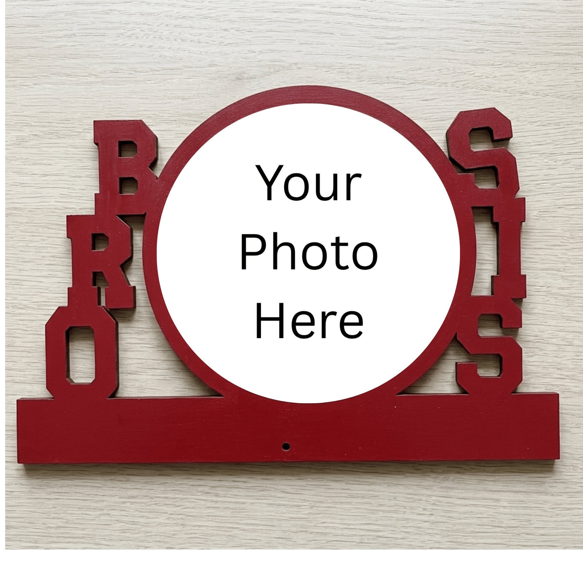 Personalised MDF Table Top Bro-Sis Photo Frame