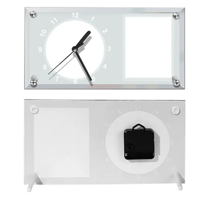 Personalised Glass Desk Clock