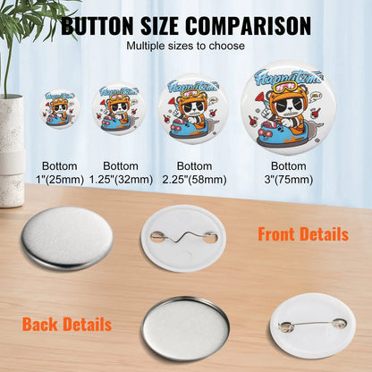 Personalised Pin Badge Button