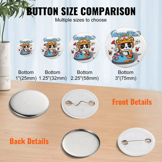 Personalised Pin Badge Button