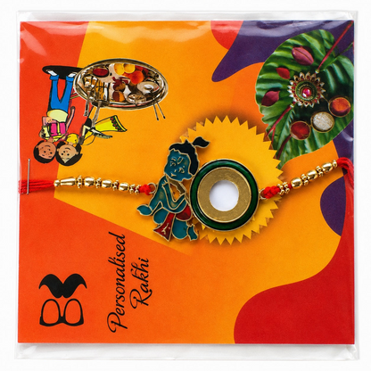 Personalised Krishna Rakhi Bracelet – Free Delivery