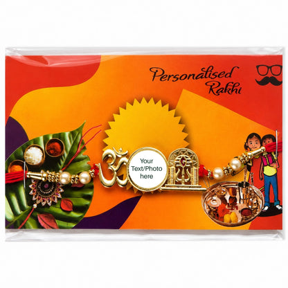 Personalised Om Rakhi Bracelet -– Free Delivery