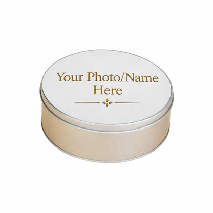 Personalised Christmas Candy Tin - Round