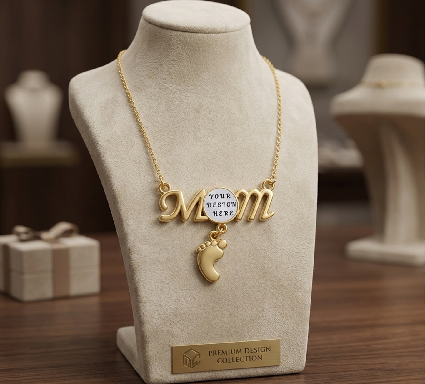 Personalised Photo Necklace - Unique Gift for Mum