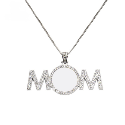 Personalised Photo Necklace Silver Studs - Unique Gift for Mum