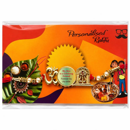 Personalised Om Rakhi Bracelet -– Free Delivery