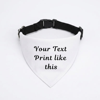Personalised Pet Scarf – Custom Name or Photo Dog & Cat Bandana