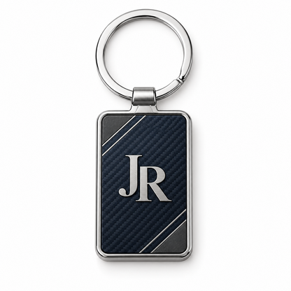 Personalised Metal Rectangle Keyring