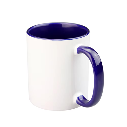 Purple coloured mug 11oz ceramic with custom design