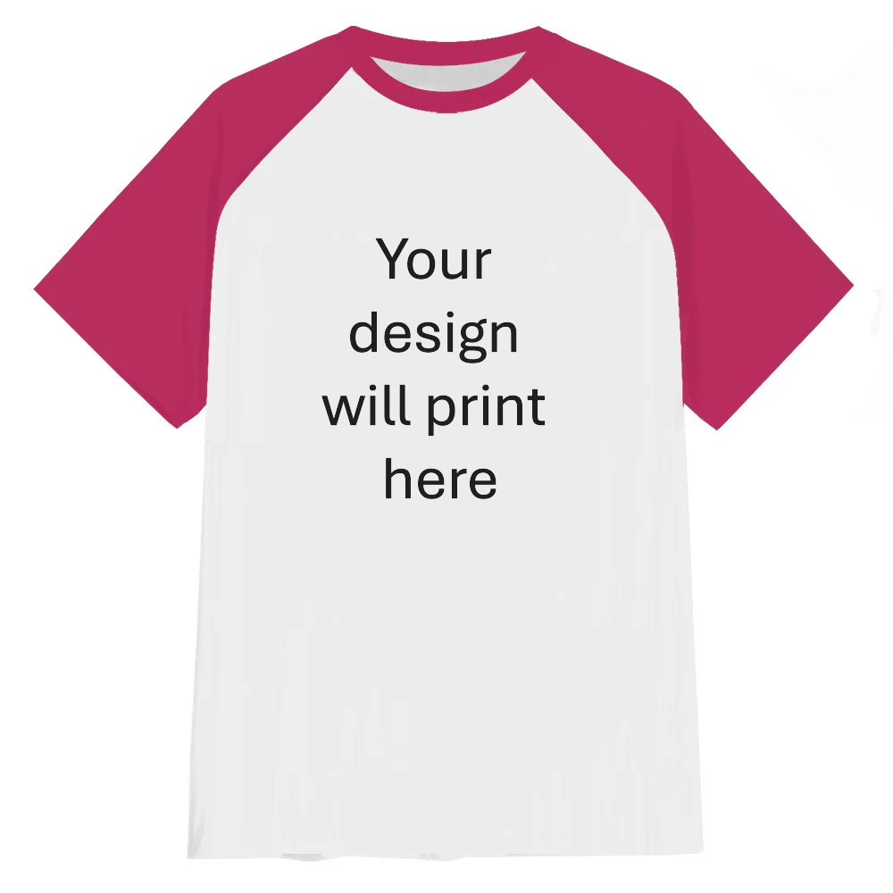 Personalised Rose Red Sleeves T-shirt