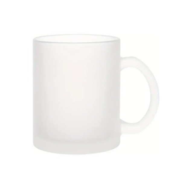 Personalised Frosted glass mug