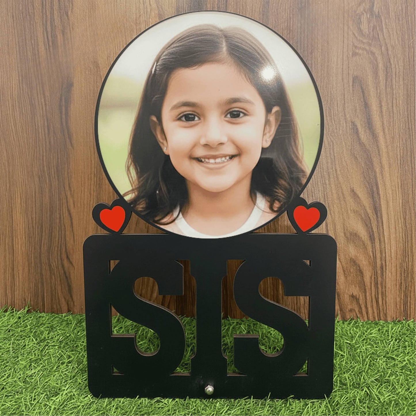 Personalised MDF Table Top Bro-Sis Photo Frame