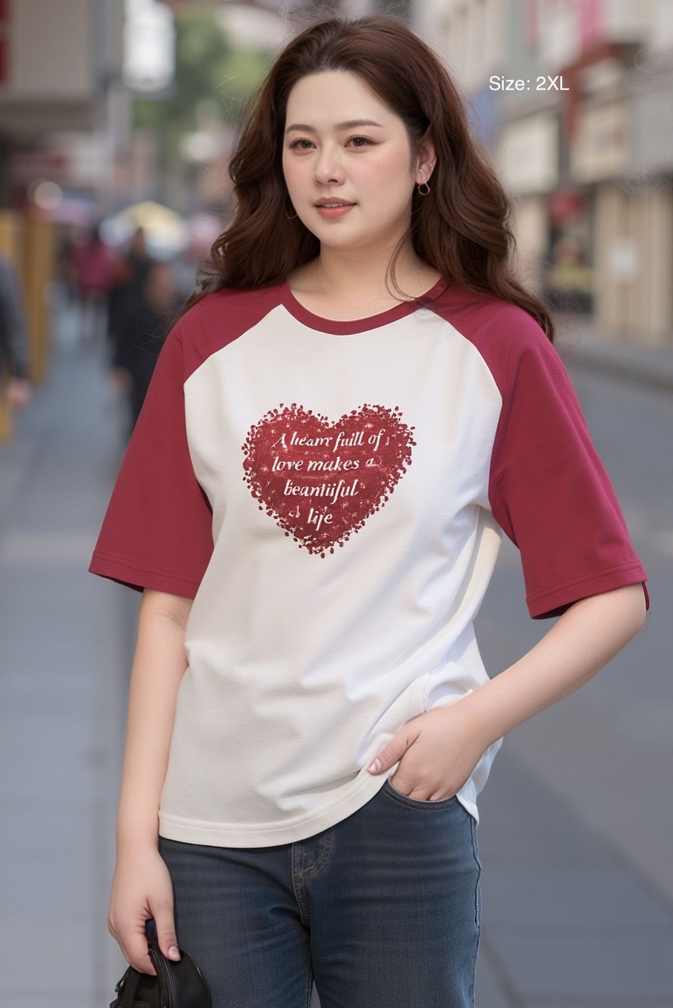 Personalised Red Sleeves T-shirt -sample