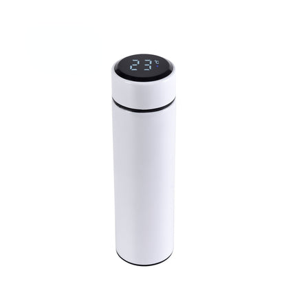 Personalised White LED temperature bottle