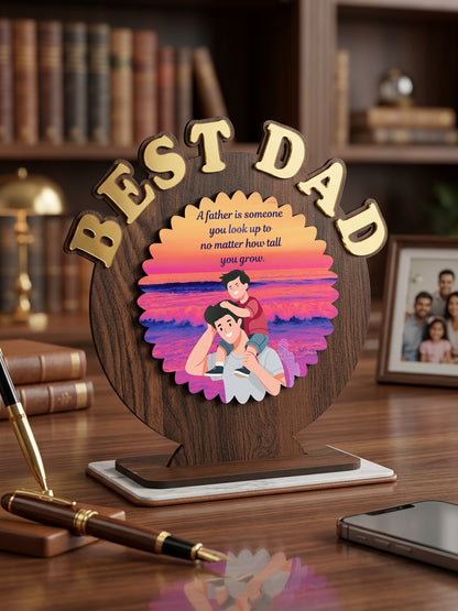 Personalised MDF Table Top Photo Frame | Best Sis, Bro, Dad & Mom