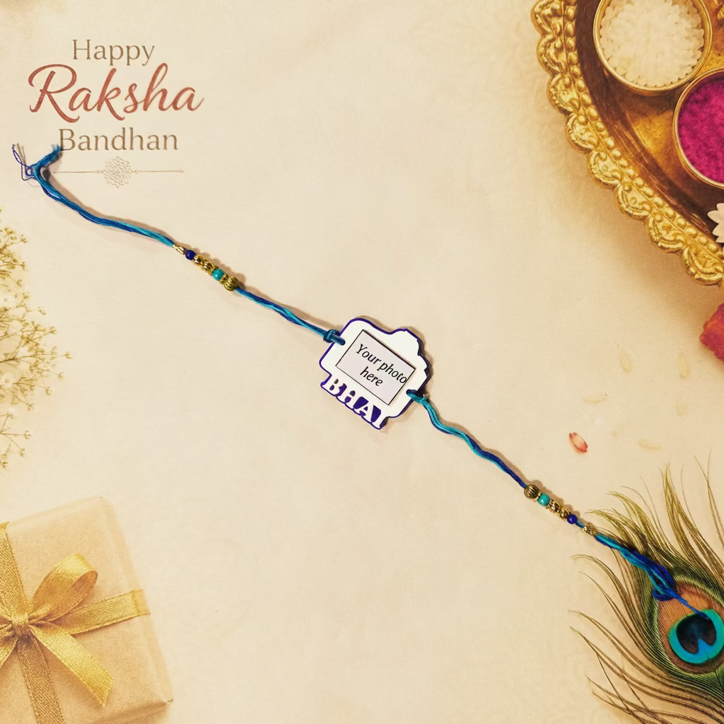 Personalised Acrylic & MDF Rakhi Bracelet | Variety of Styles | Free Delivery
