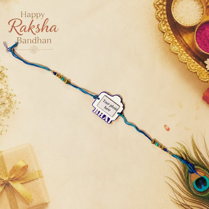 Personalised Acrylic & MDF Rakhi Bracelet | Variety of Styles | Free Delivery