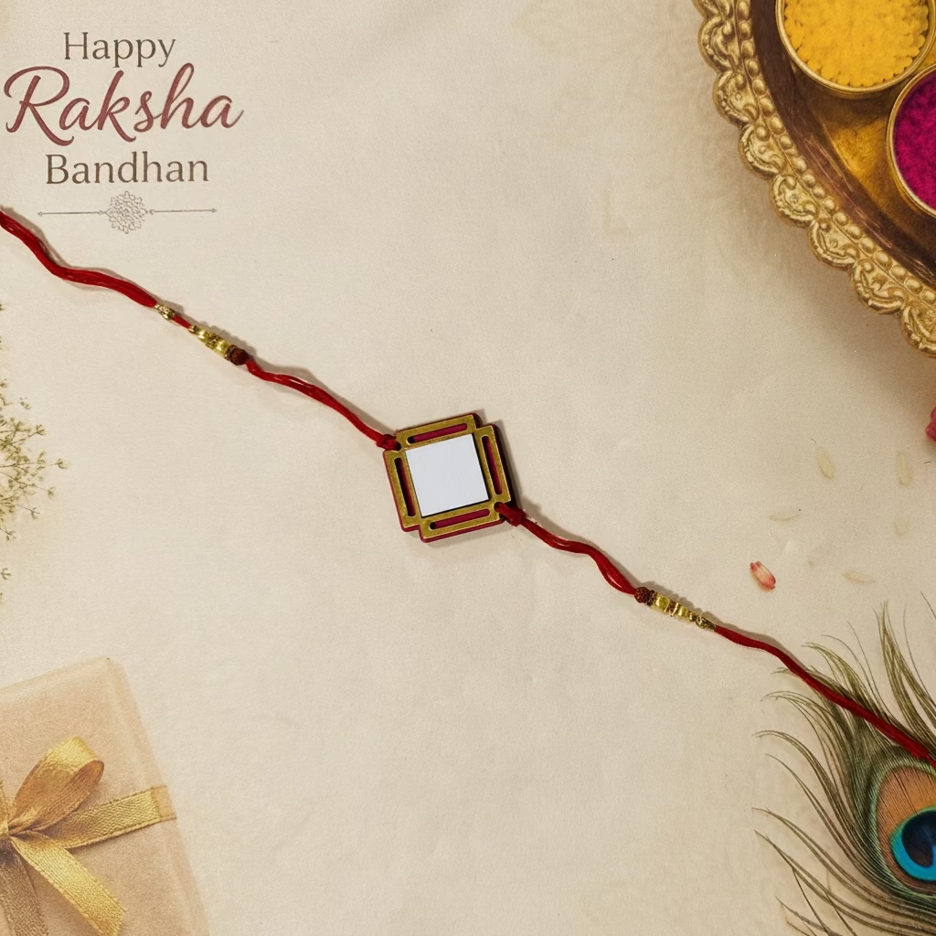 Personalised Acrylic & MDF Rakhi Bracelet | Variety of Styles | Free Delivery