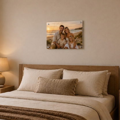 Custom Glass Photo Frame | Wall Mount Tempered Glass Print