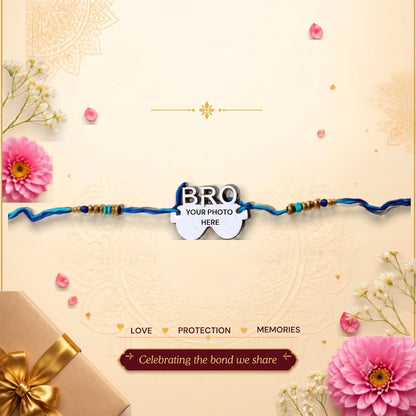 Personalised MDF Rakhi | Custom Bracelet | Free Delivery