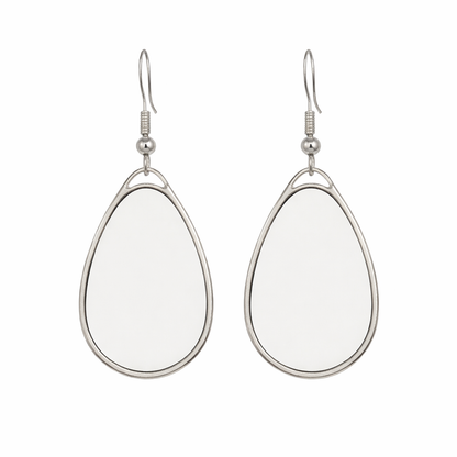 Personalised Oval Earrings