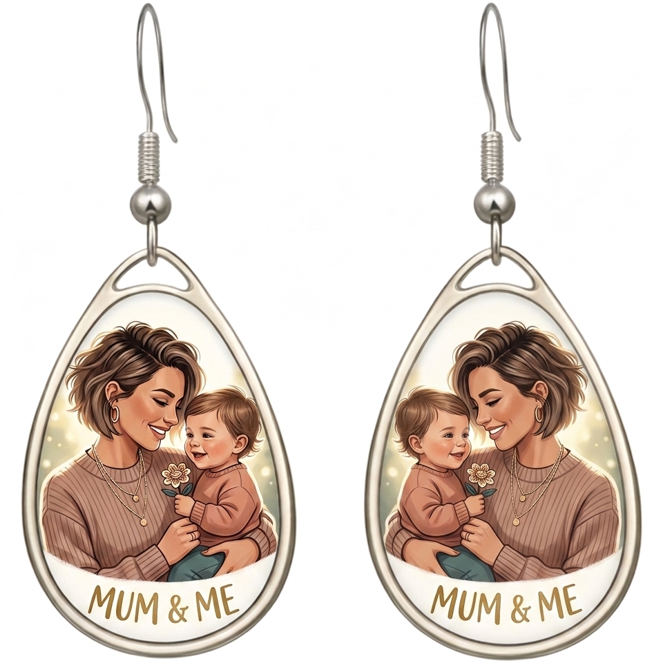 Personalised Oval Earrings
