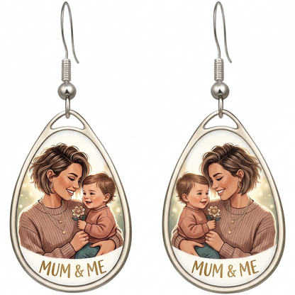 Personalised Oval Earrings