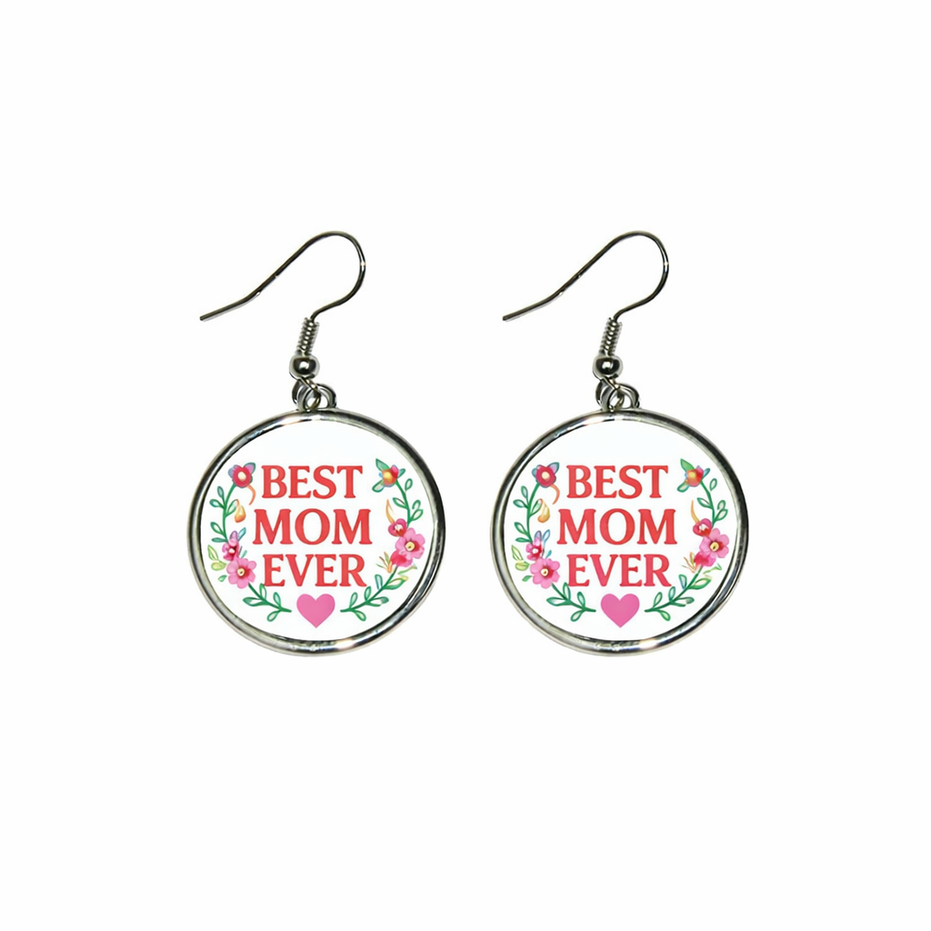 Personalised Round Earrings