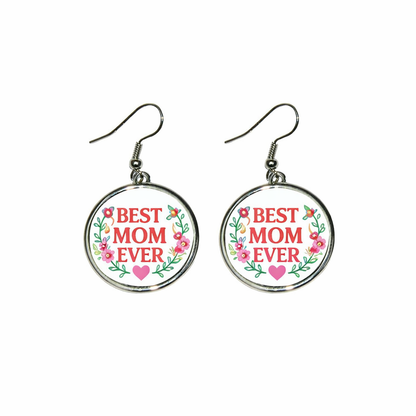 Personalised Round Earrings