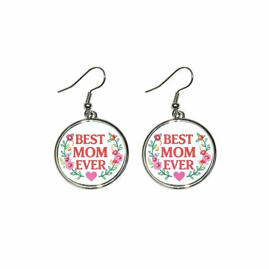 Personalised Round Earrings