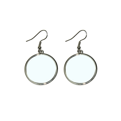 Personalised Round Earrings