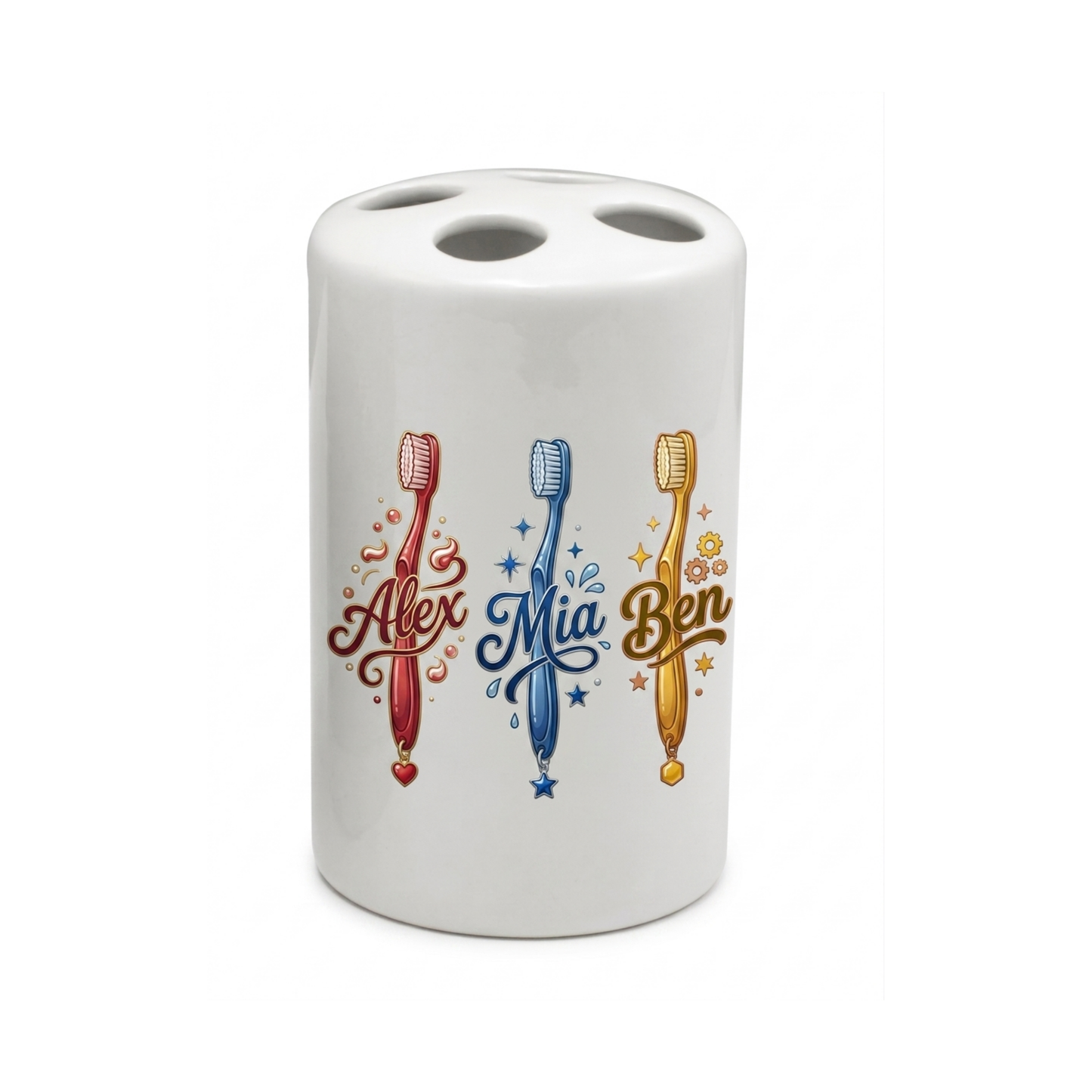 Personalised Toothbrush Holder | Custom Bathroom Accessories